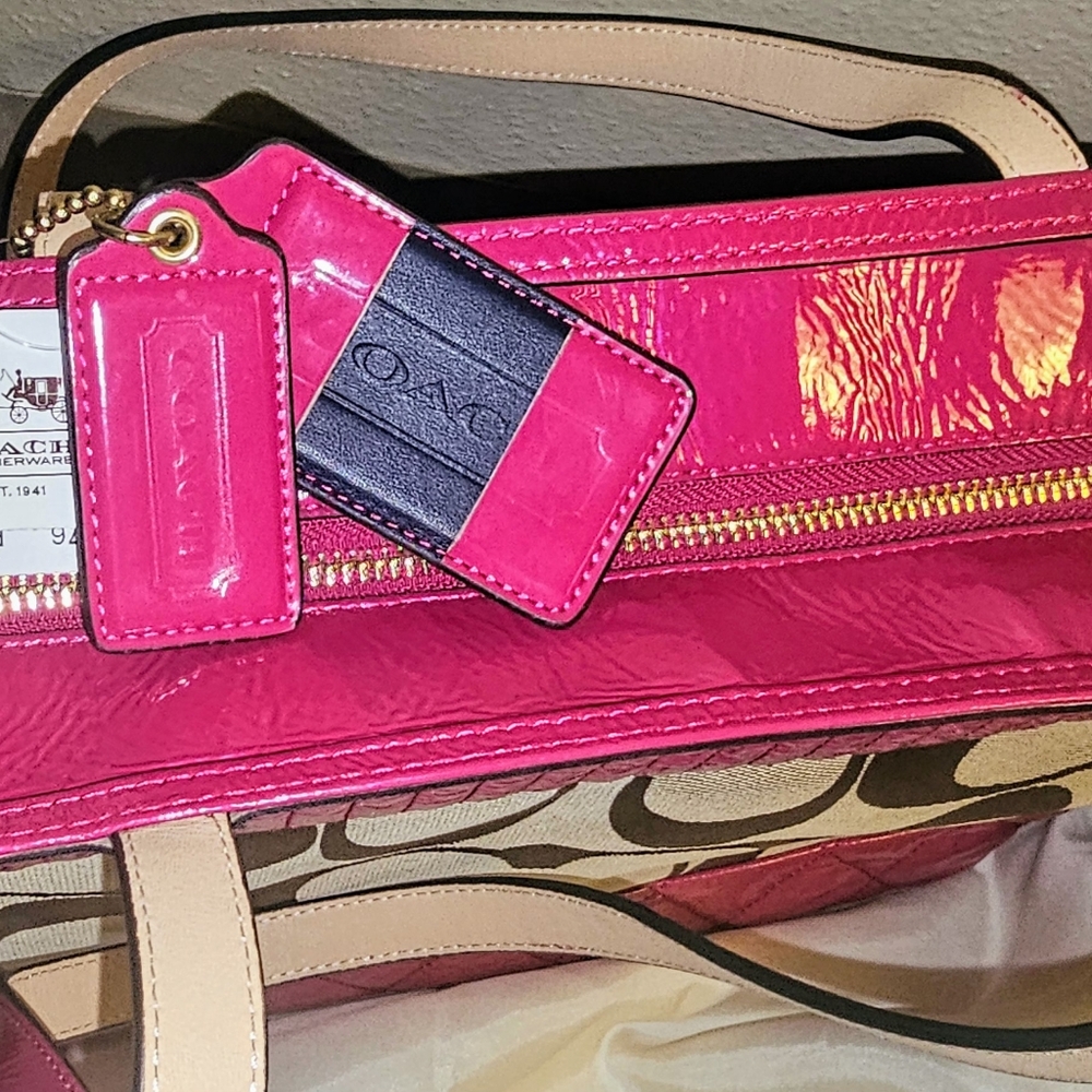 Pink Coach Purse - Picture 5 of 12